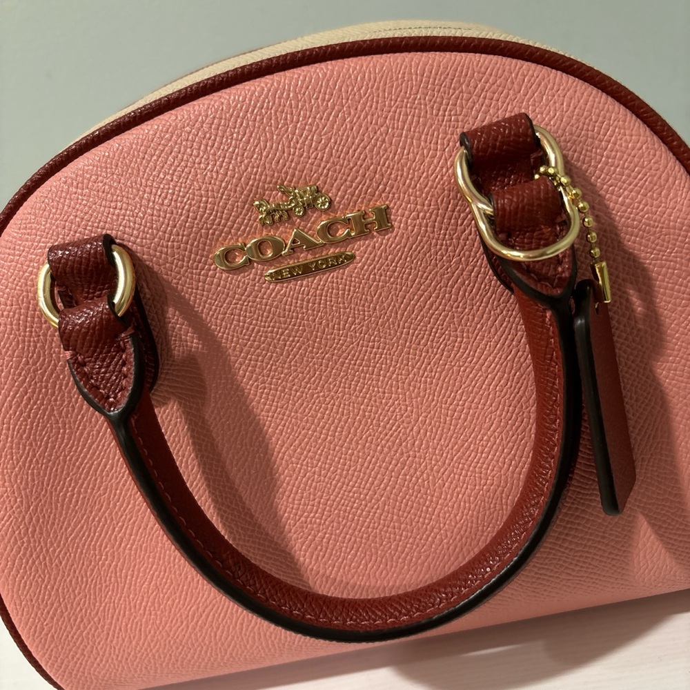 Coach Pink block color Satchel - Picture 3 of 6